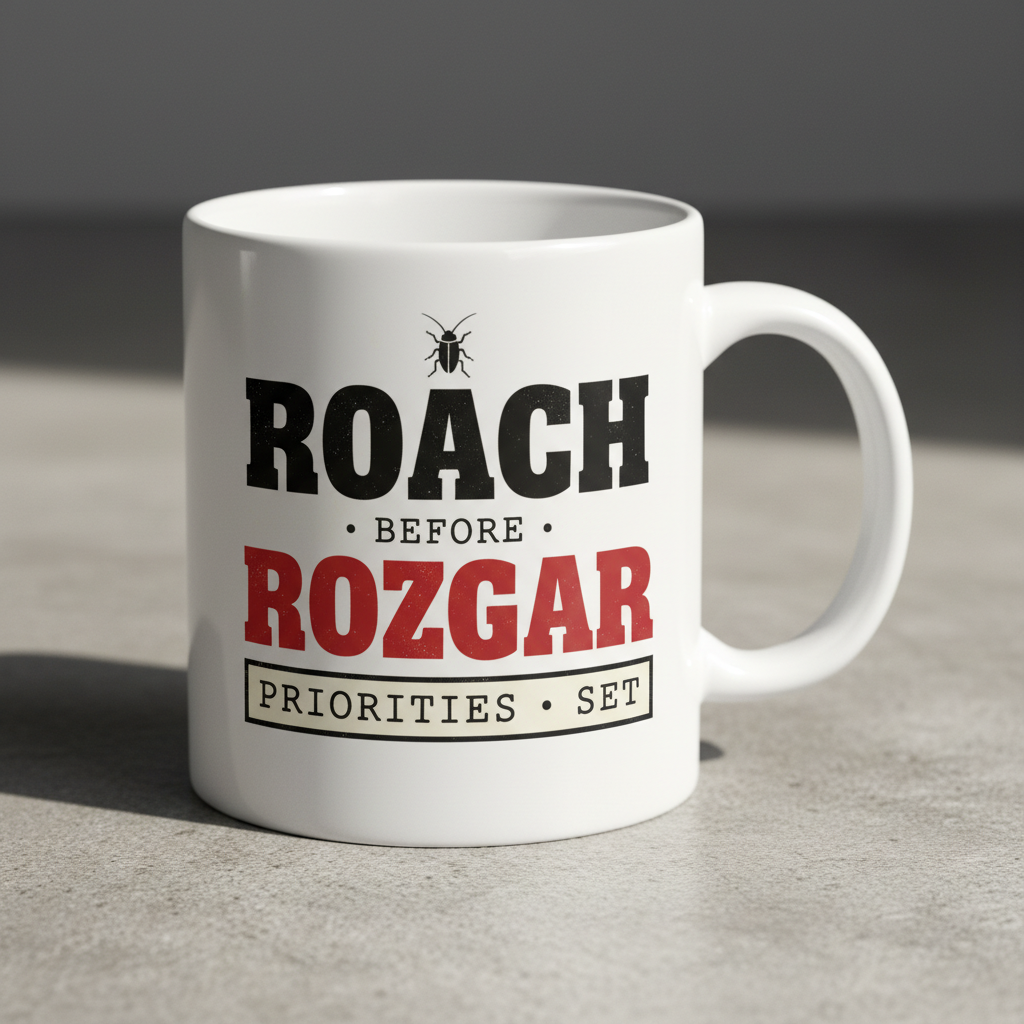 Roach Before Rozgar Mug