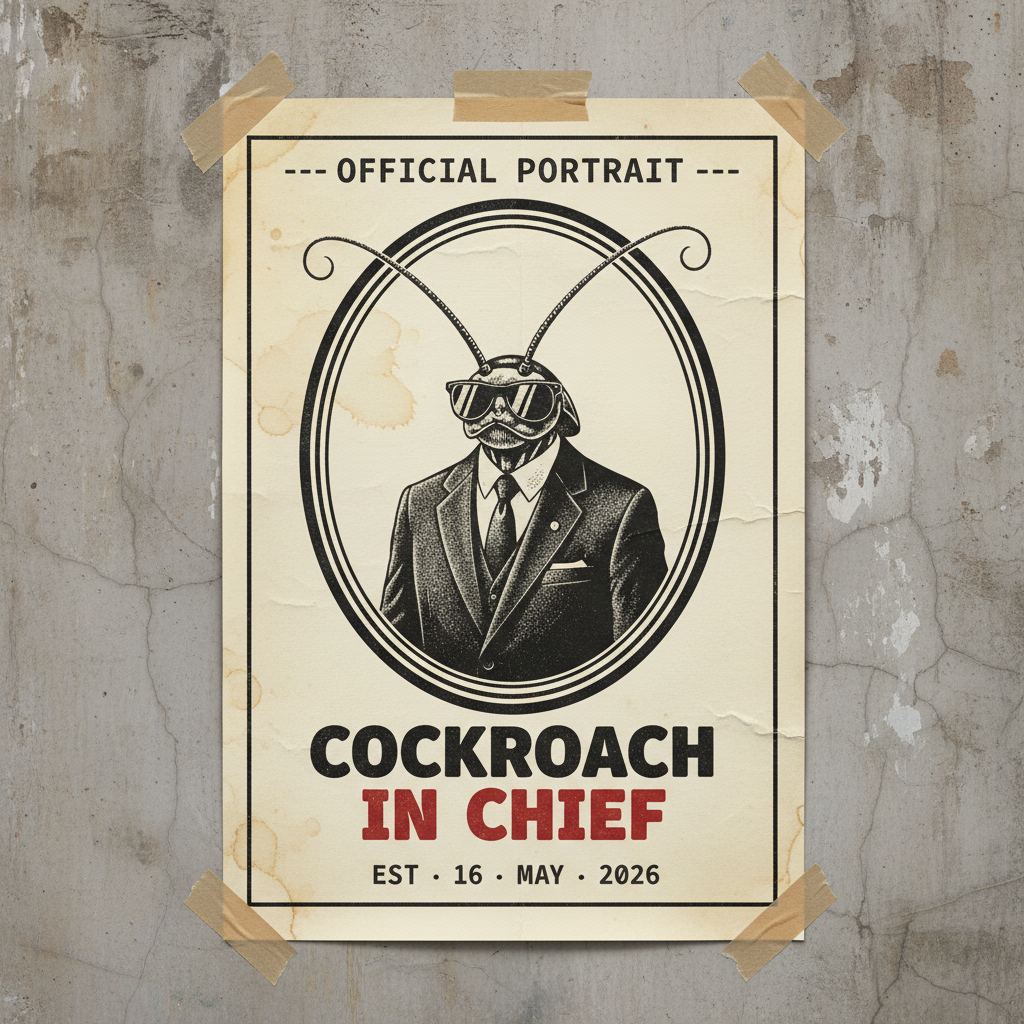 Cockroach in Chief Poster