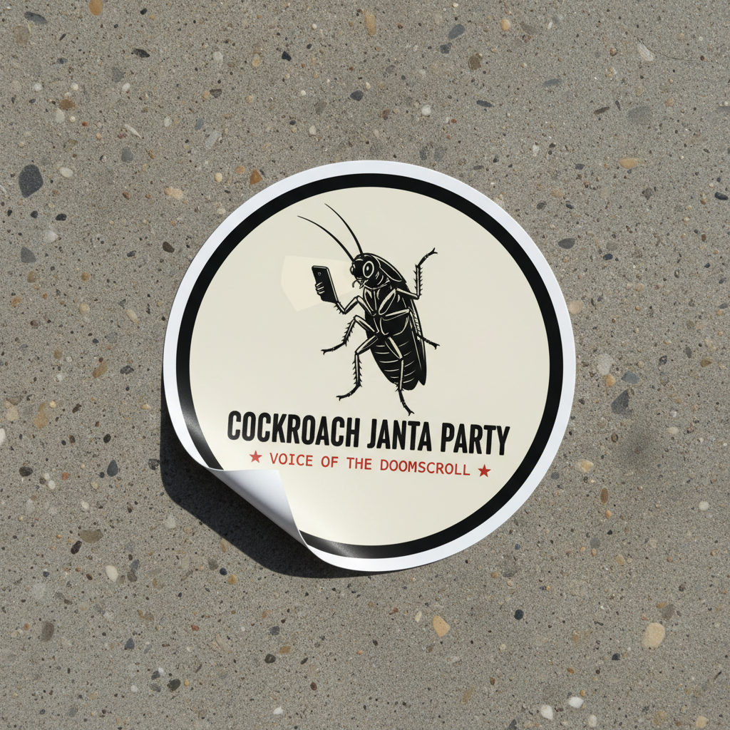 CJP Party Logo Sticker