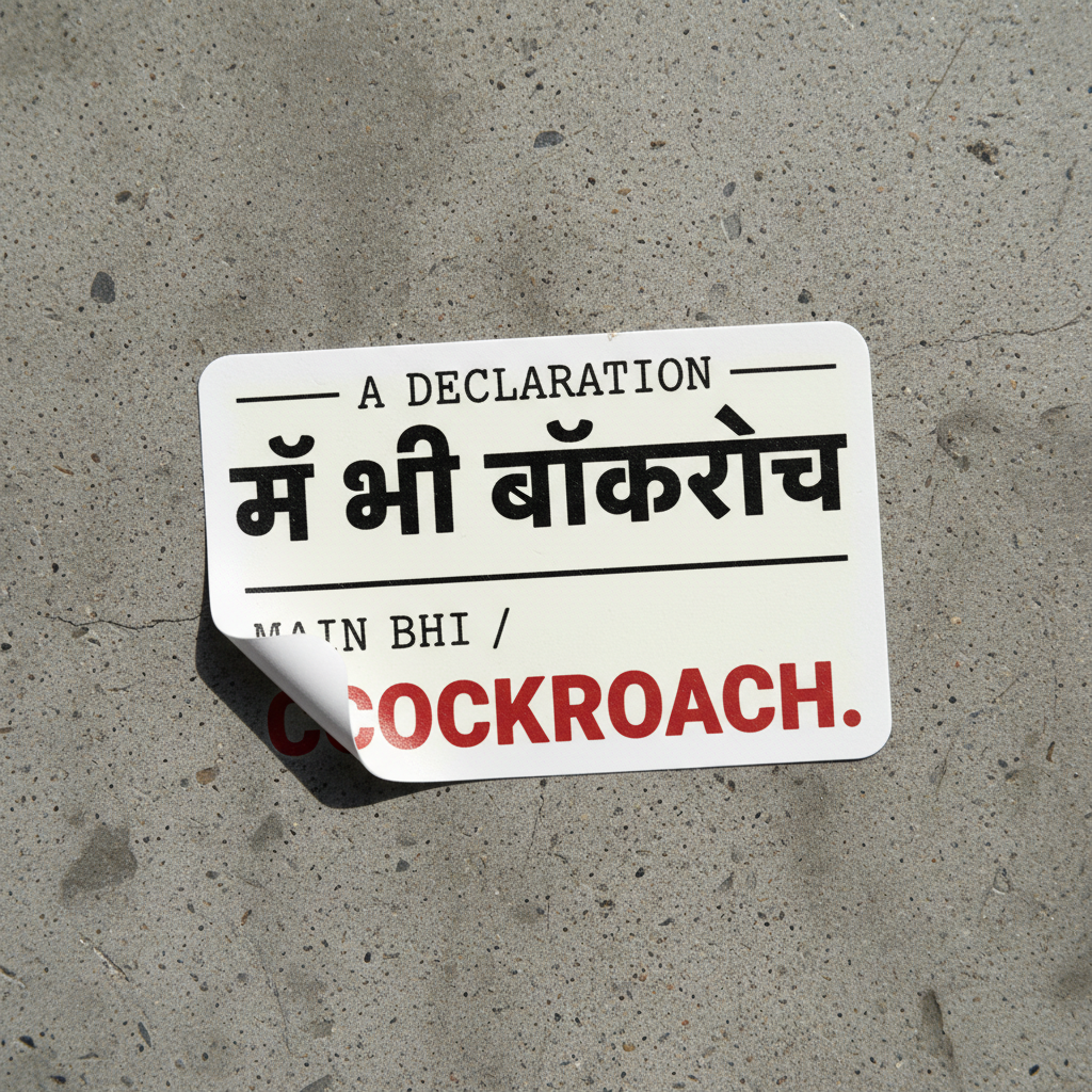 Main Bhi Cockroach Sticker